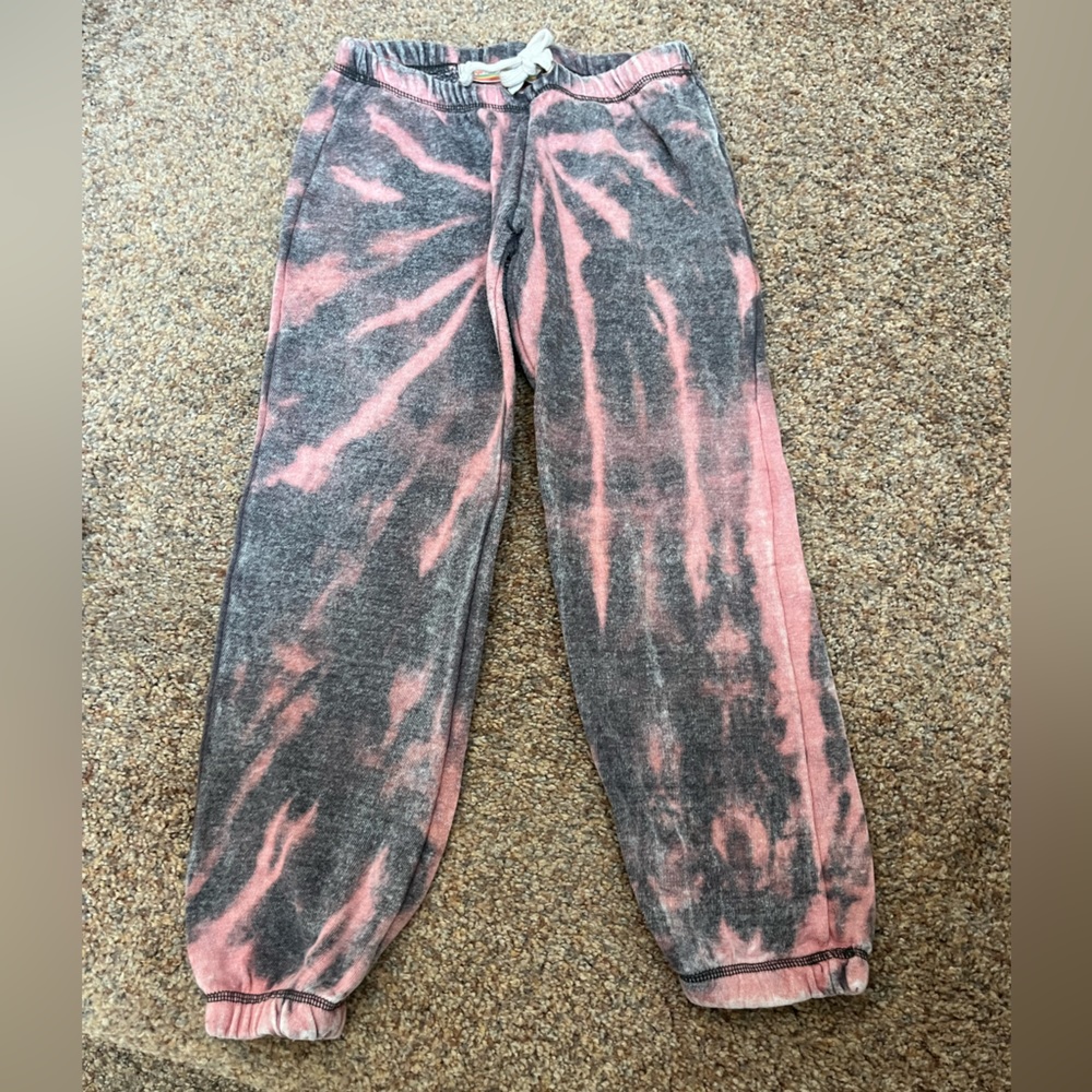 ⭐️EUC - Vintage Havana - Bleach Dyed Sweatpants - Girls Size 10/12